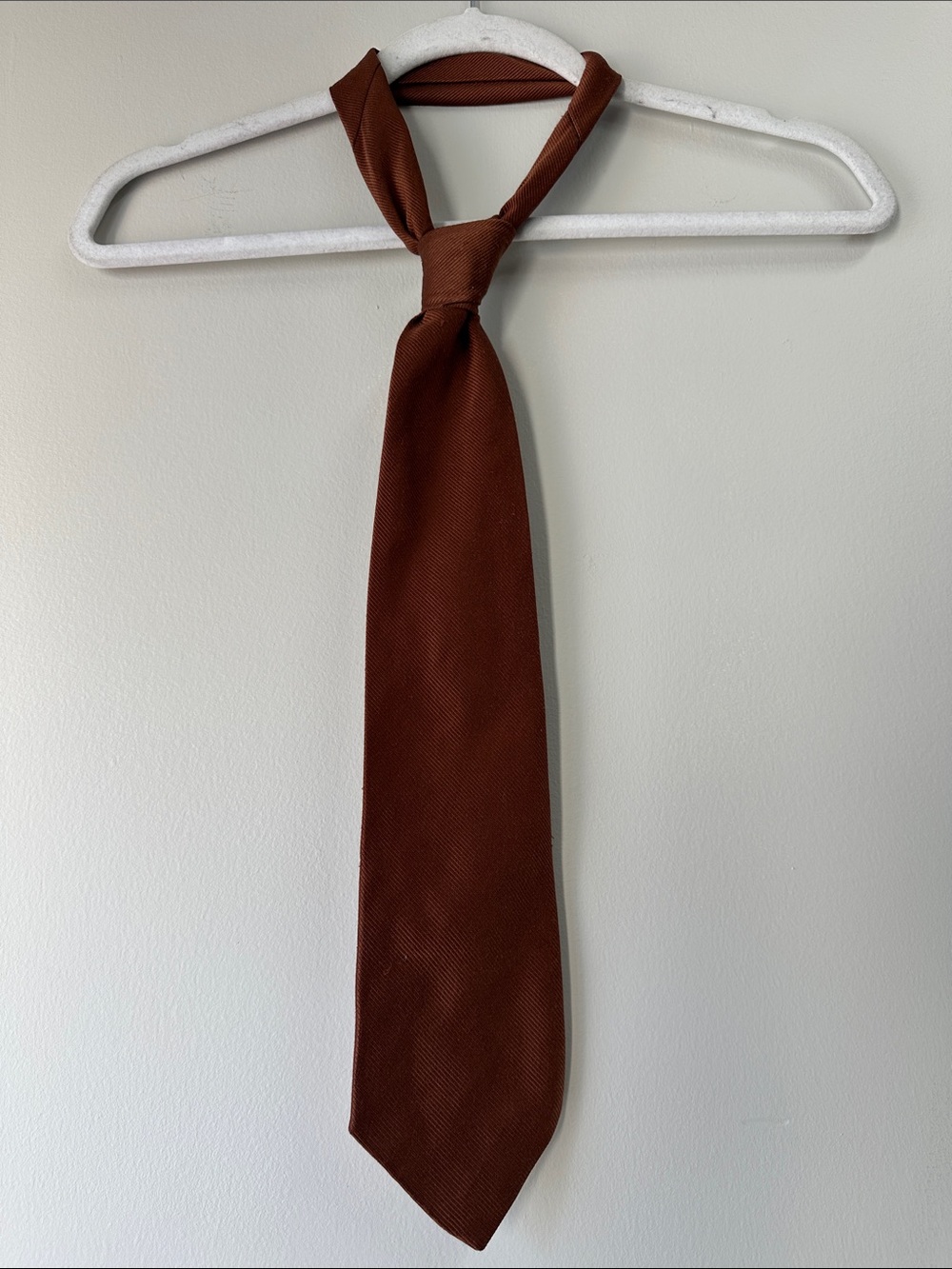 401 Collection Burnt Umber Textured Tie